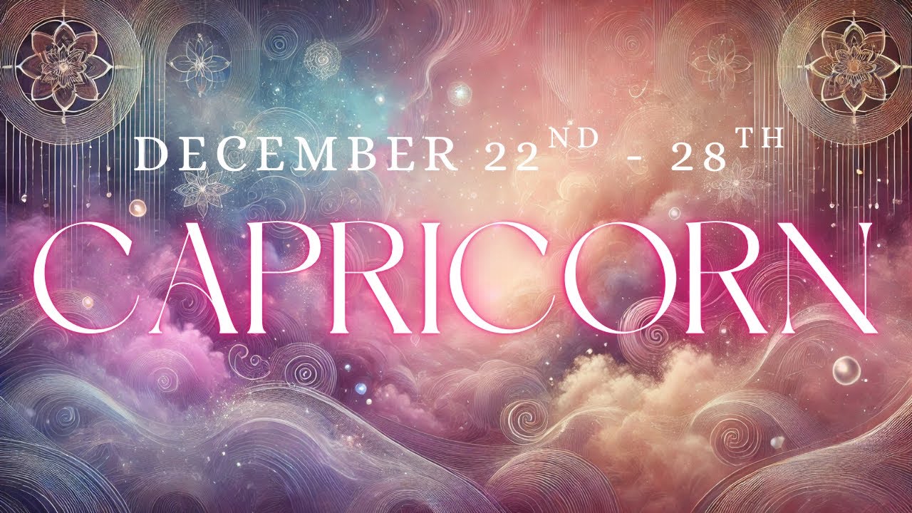 CAPRICORN tarot ♑️ Someone Is Thinking About You Capricorn ❤️ December 2025 22nd - 28th 