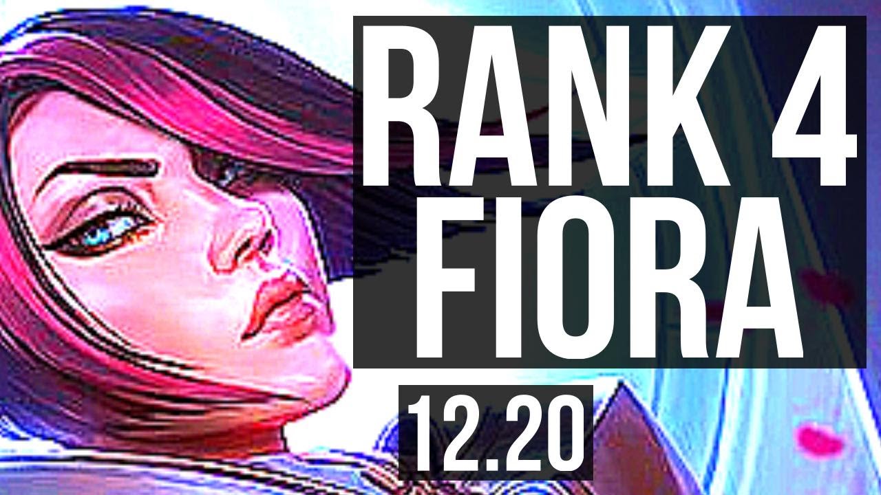 FIORA vs YONE (TOP) | Rank 4 Fiora, 10/1/1, 6 solo kills, Dominating | KR Challenger | 12.20