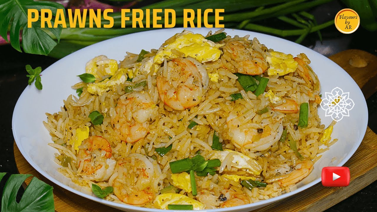 How To Make Prawns Fried Rice | Egg Fried Rice with Prawns Recipe - Yummy & Easy