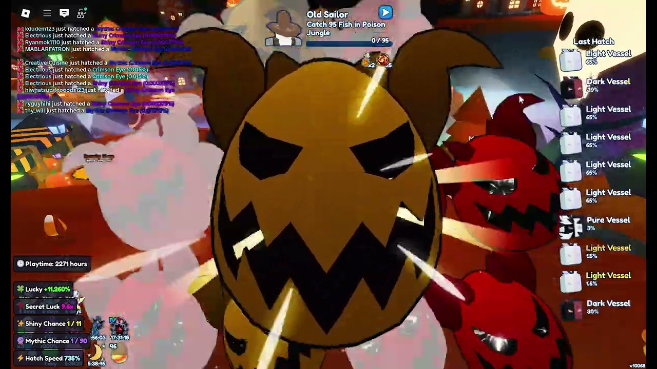 Hatching Shiny Sinister Skull On Camera - Bubble Gum Simulator Infinity 1/400B (2.5e-10%)