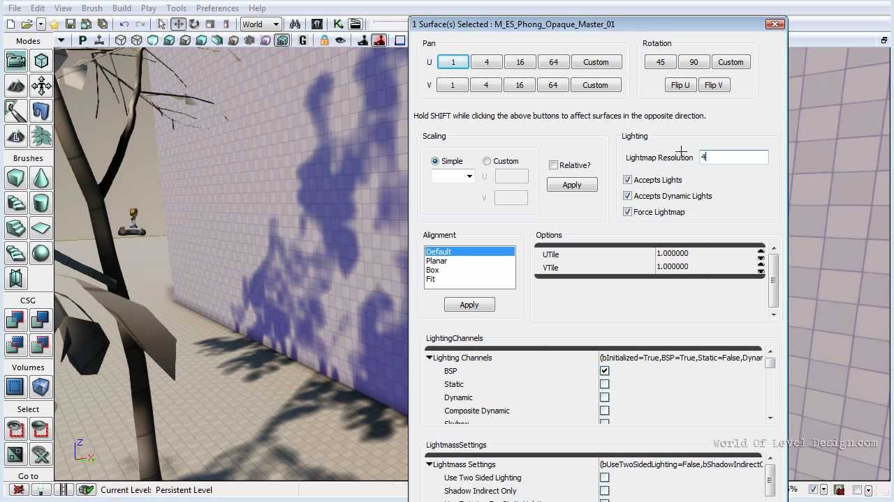 UDK: Lightmap Resolution for Static Meshes and BSP Part 4/4 [Tutorial #21]
