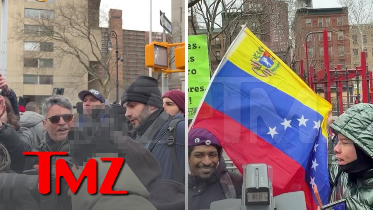 Protesters Get Heated During Venezuela Protests in NYC | TMZ