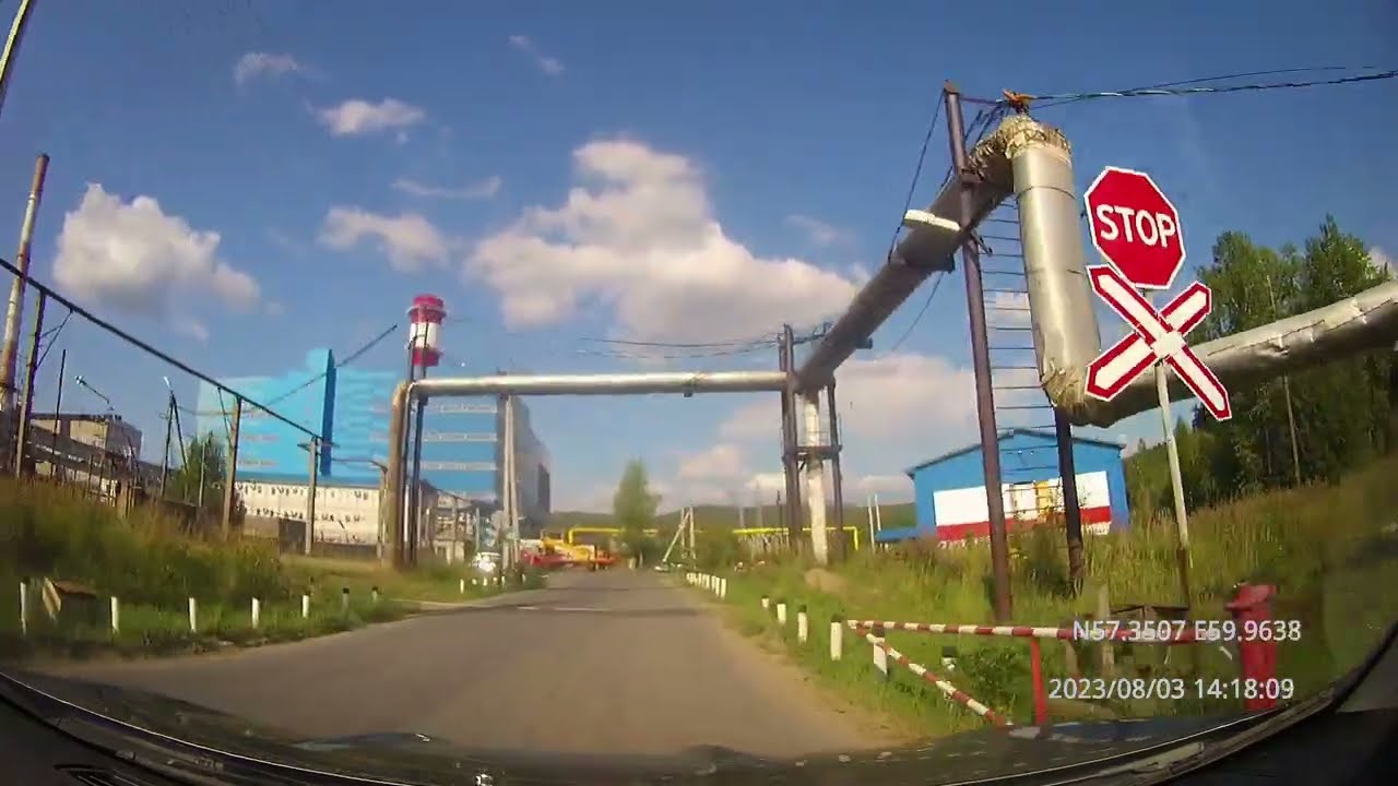 Driving in Sverdlovsk region: Невьянск - Кировград - Верхний Тагил - Новоуральск 03/08/2023 (4x)
