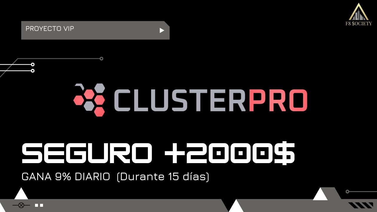 ❌CLUSTERPRO❌CULMIN&Oacute; SU PERIODO DE UTILIDAD, NO INVERTIR) ❌