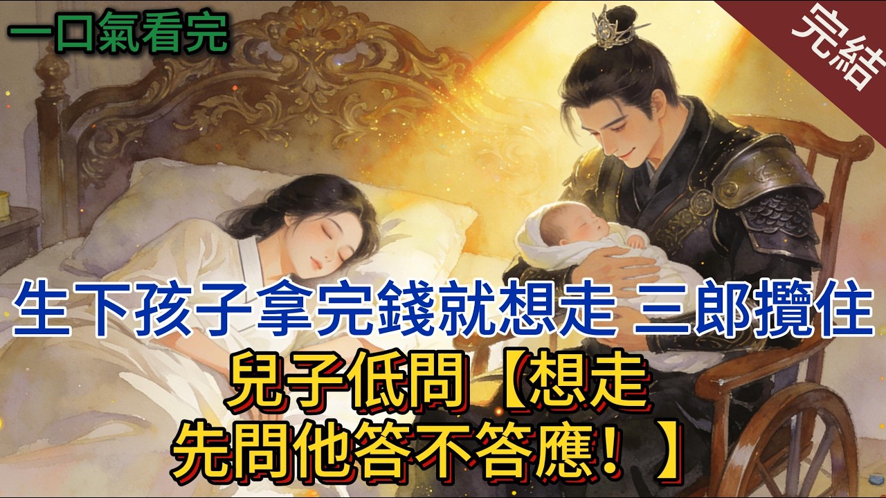 生下孩子拿完錢就想走？ 三郎攬住兒子低問：想走，先問他答不答應！#小説 #古風 #月棠書齋