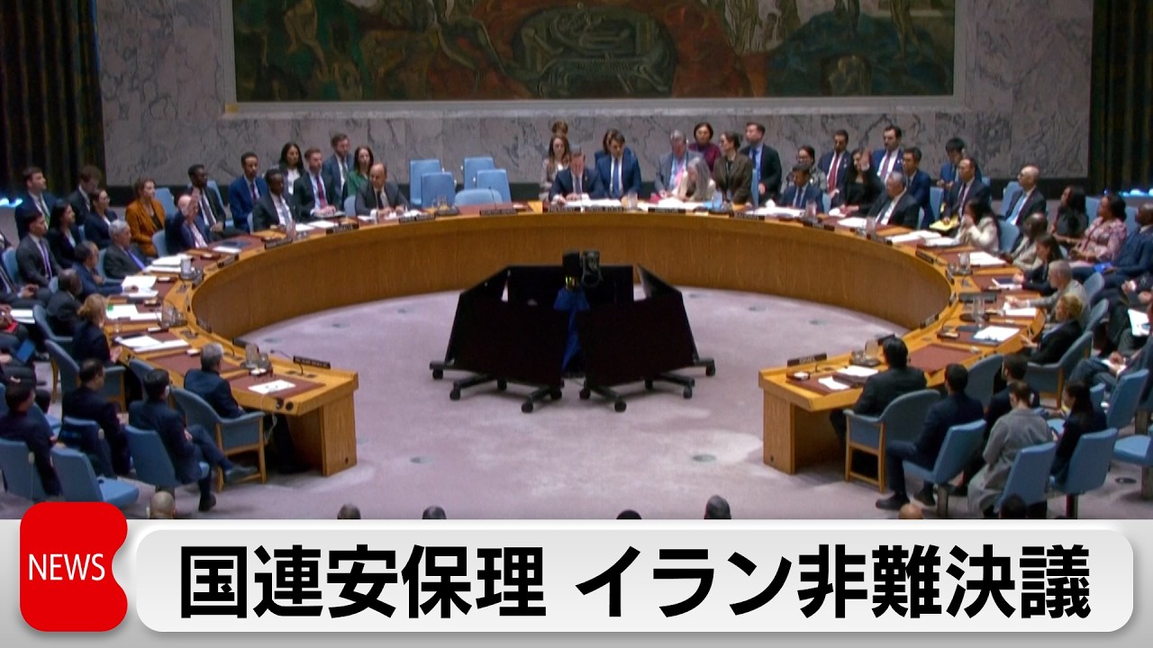 国連安保理 イランの報復攻撃を即時停止せよと決議