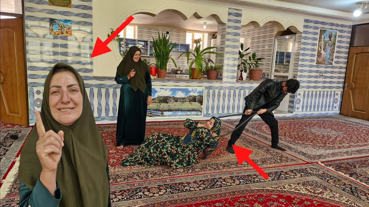 The second woman made Sajjad angry with Amina by planning to slander her.