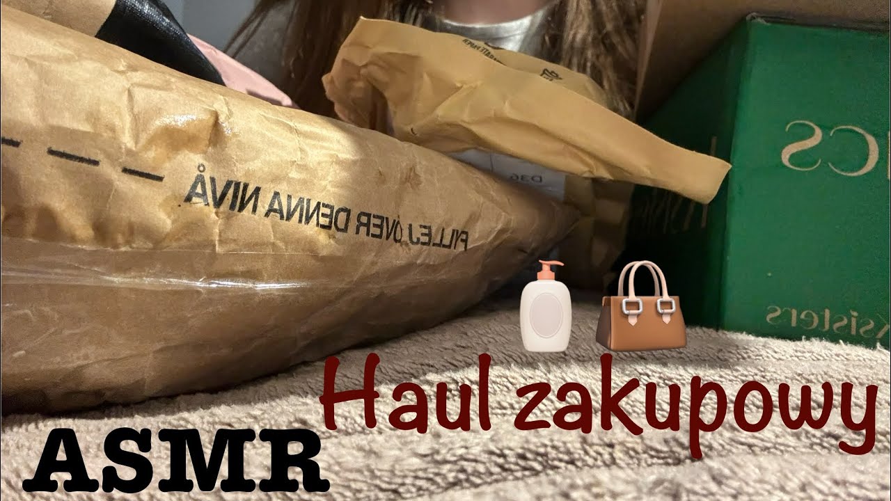 ASMR Haul zakupowy – Odpakowywanie paczek i nowości! 🎁🛍(szelest,szept,głośne dźwięki)💤