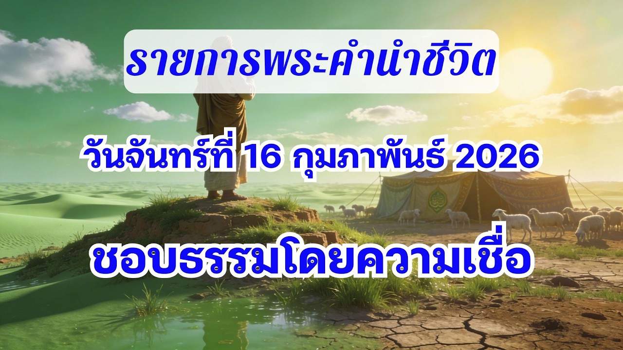 16 กุมภาพันธ์ 2026 ชอบธรรมโดยความเชื่อ