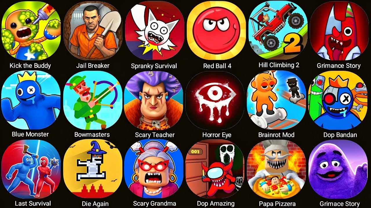 Grimace Monster Scary Survival,Sprunki Survival,Tankstar,Subway Surfers,Minecraft,Township,WePlay