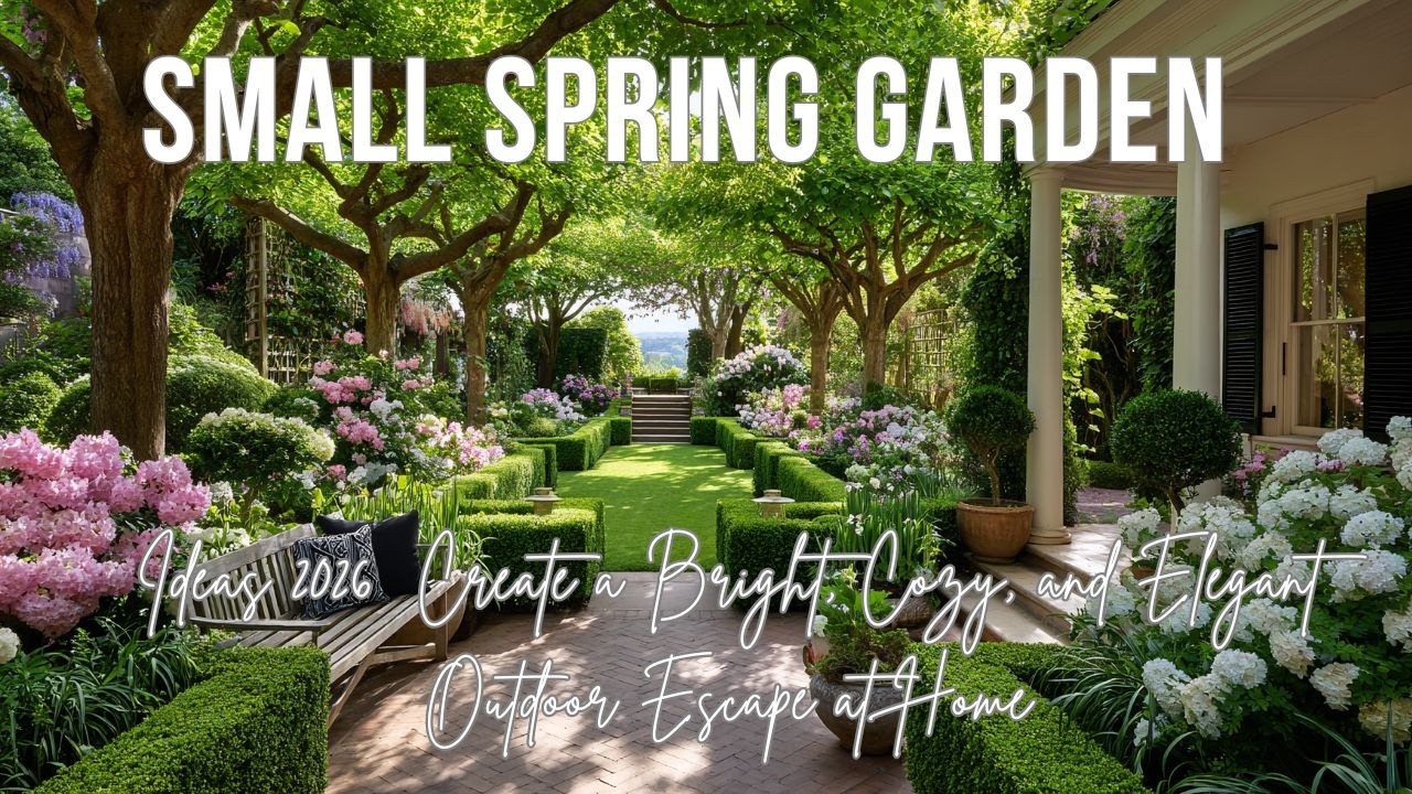 Small Spring Garden Ideas 2026  Create a Bright, Cozy, and Elegant Outdoor Escape at Home