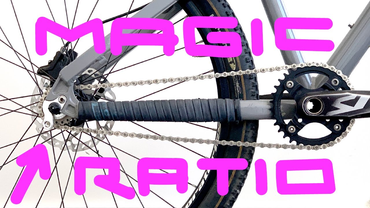 how to: magic chain ratio on your single speed bike, no chain tensioner!