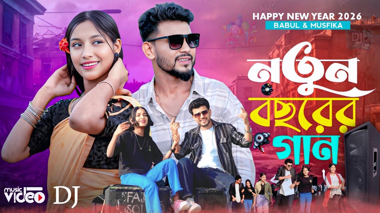 HEPPY NEW YEAR 2026 SONG   💃🕺 হ্যাপি নিউ ইয়ার ২০২৬ নতুন গান 💃#Musfika #Babulstar  #picnicspot​