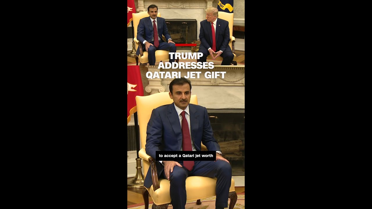 Trump addresses Qatari jet gift
