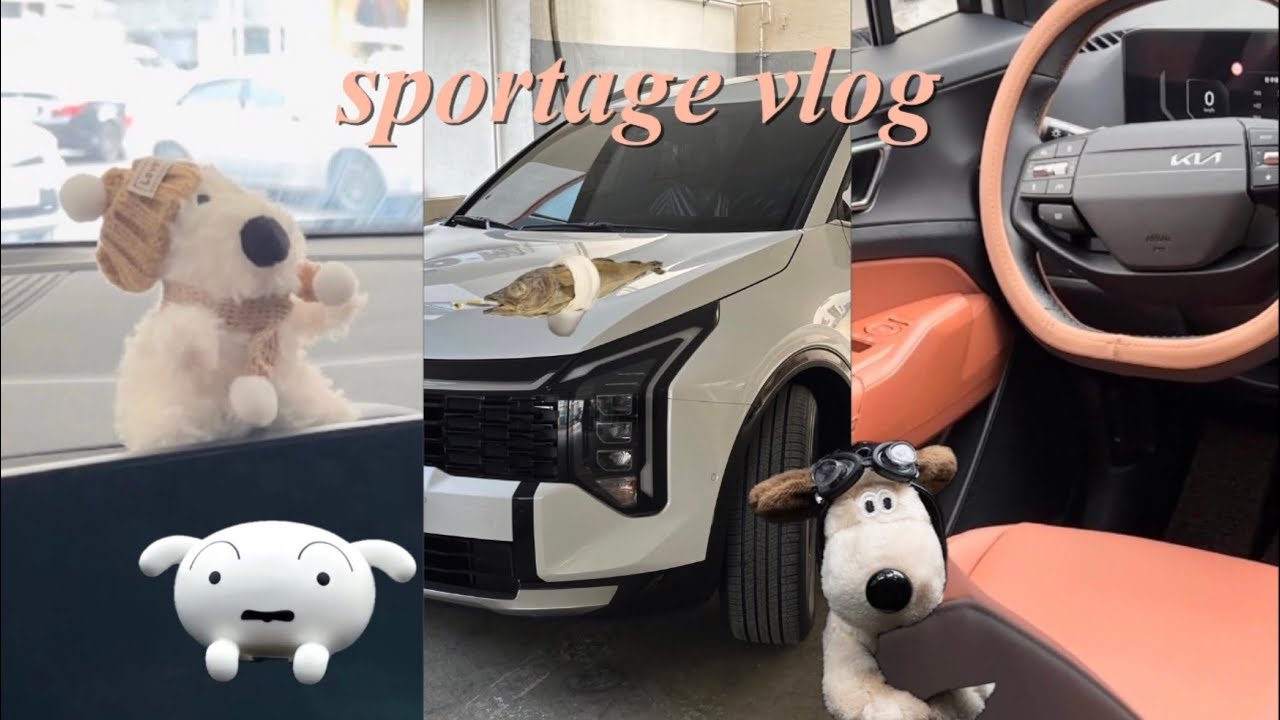 vlog 🚗 2025 스포티지 페이스리프트 노블레스 브라운시트 출고 신차 브이로그 ︵ᡣ𐭩