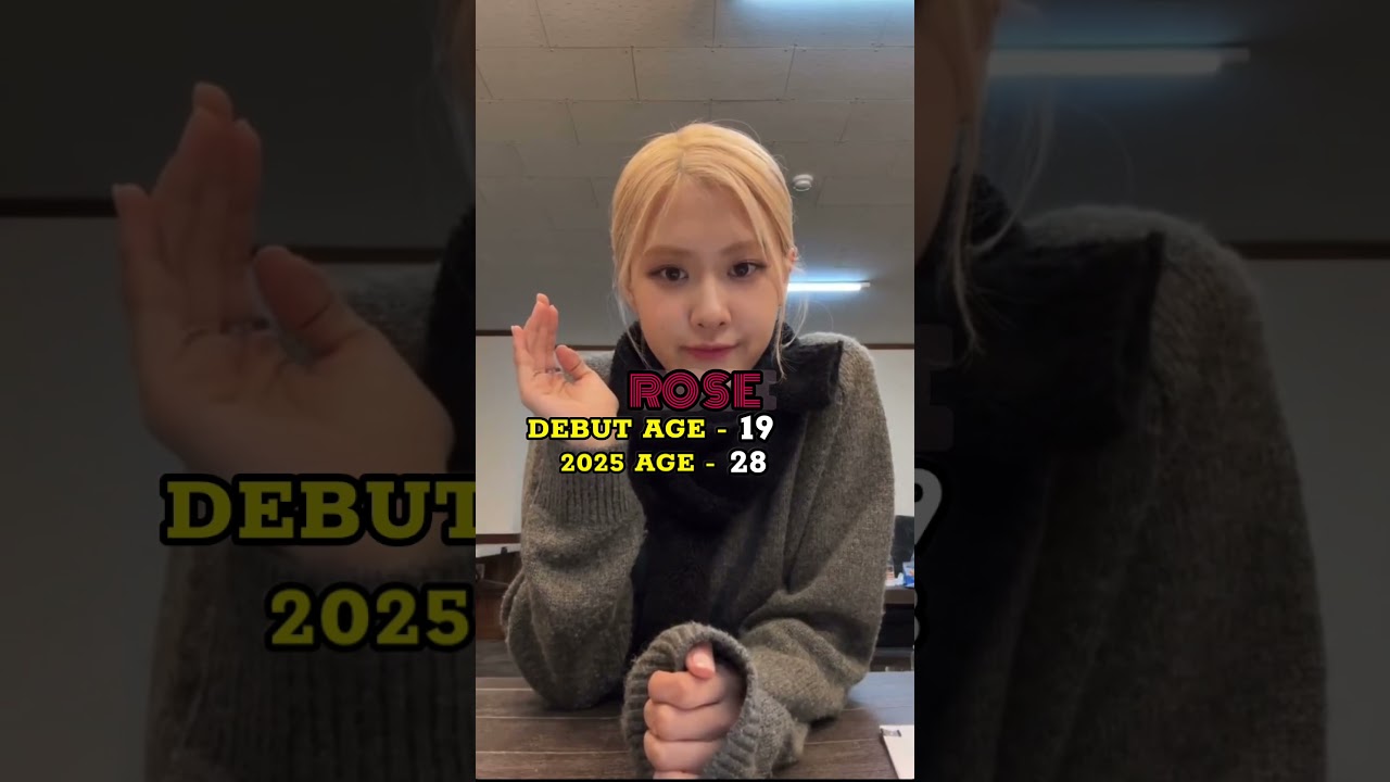 Blackpink members debut age and 2025 age✨️