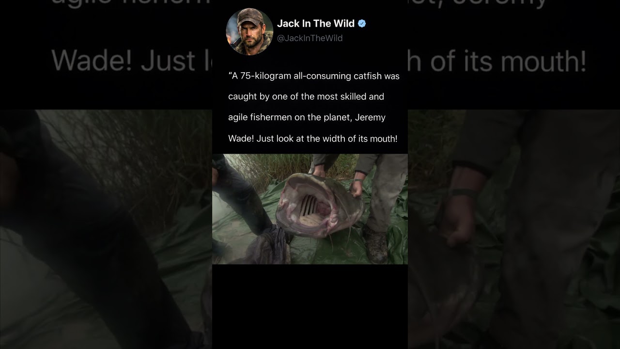 Caught a huge catfish on a regular fishing rod!