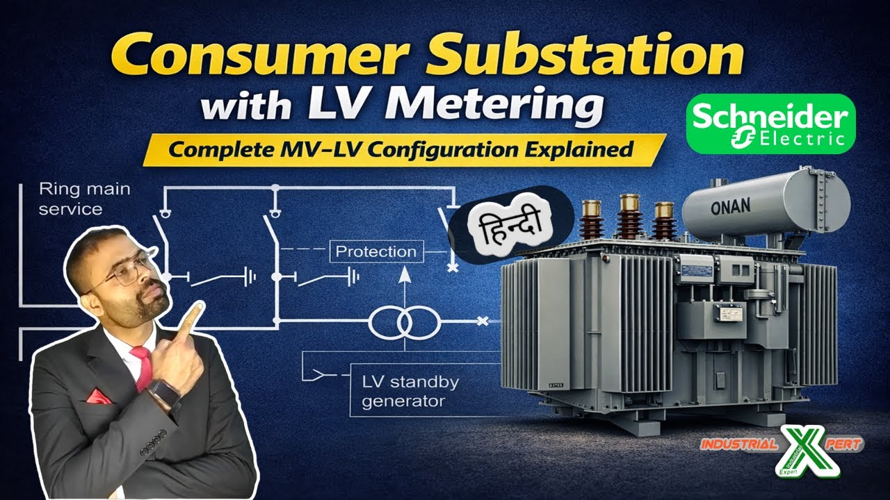 Consumer Substation with LV Metering | Complete MV–LV Configuration Explained