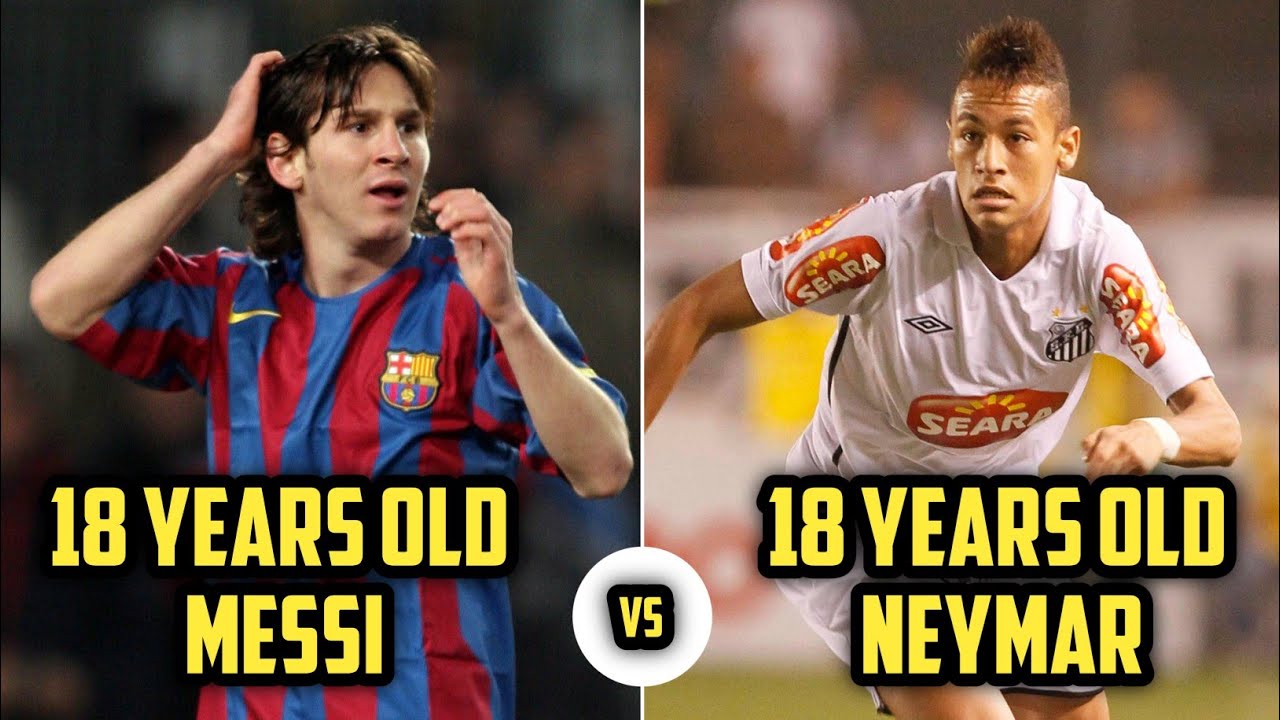 18-Year-Old Messi vs 18-Year-Old Neymar — How Good Were They REALLY? 🤯