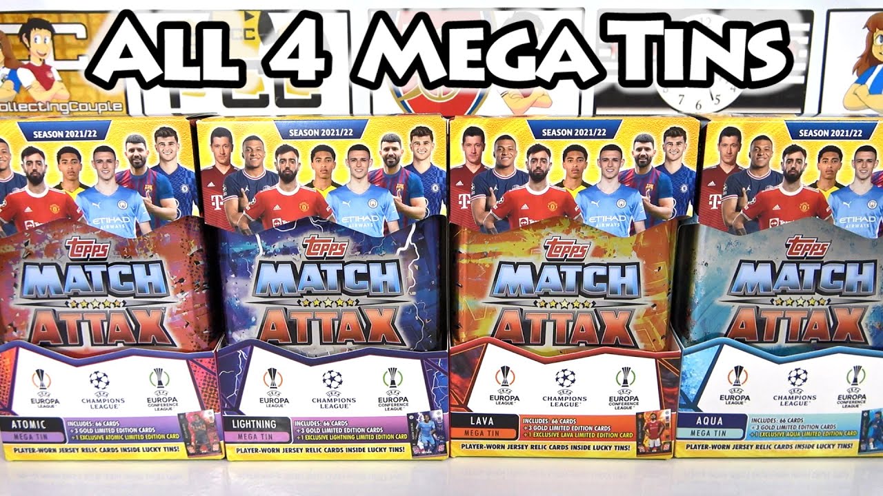 Opening 4 Match Attax 21/22 Mega Tins | 12 Gold Limited Edition | 4 Exclusive Power Limited Editions