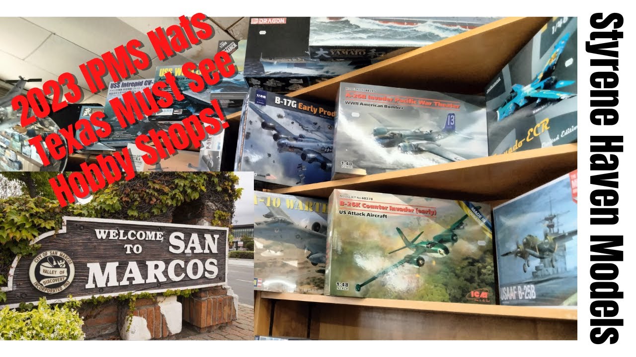 3 Amazing Hobby Shops Field Trip San Antonio & Austin Texas Near San Marcos 2023 IPMS USA Nats