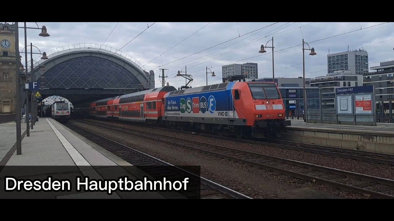 Deutsch und Tschechisch am Dresdner Hauptbahnhof.