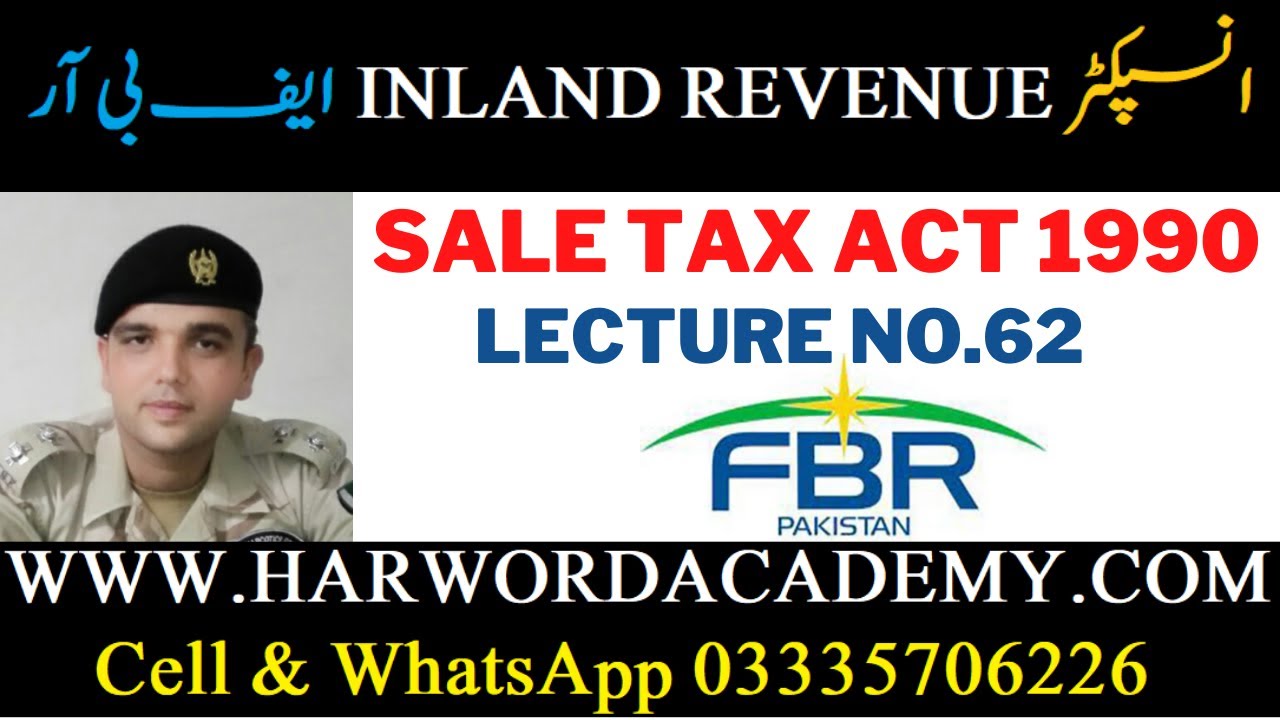 Lecture No.62-Sales Tax Act 1990 || Appeals || Inspector Inland Revenue Class