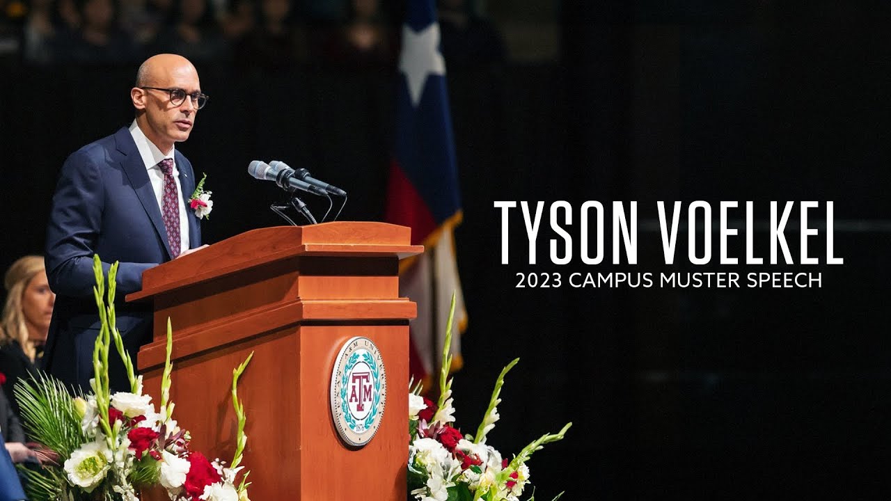 Tyson Voelkel's Inspiring Muster Speech at Texas A&M