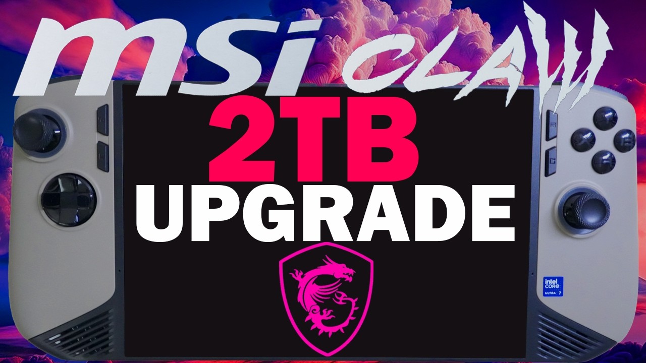 Распаковка MSI Claw 8 Ai, начальная настройка и установка 2 ТБ Samsung 990 Pro SSD