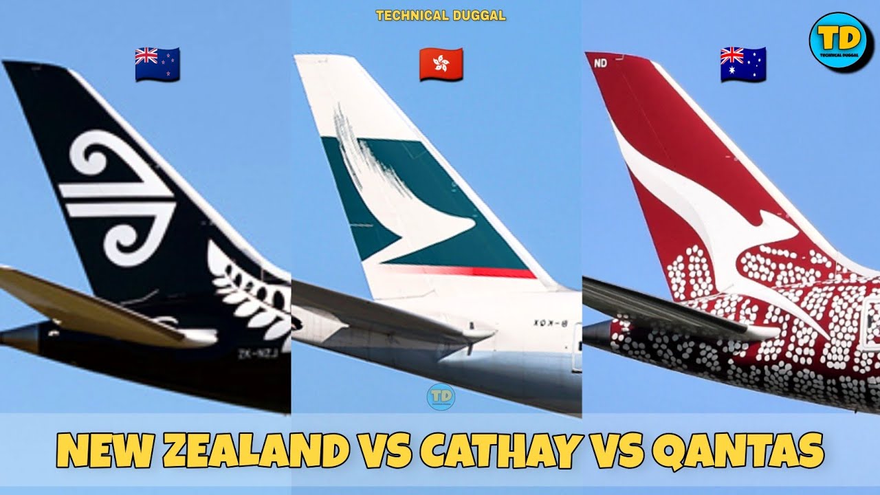 Air New Zealand Vs Cathay Pacific Airways Vs Qantas Airways Comparison 2022! 🇳🇿 Vs 🇭🇰 Vs 🇦🇺