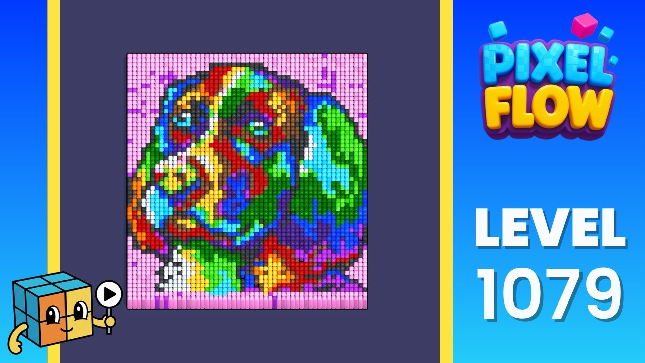 Pixel Flow Level 1079 (Hard) Walkthrough Solution