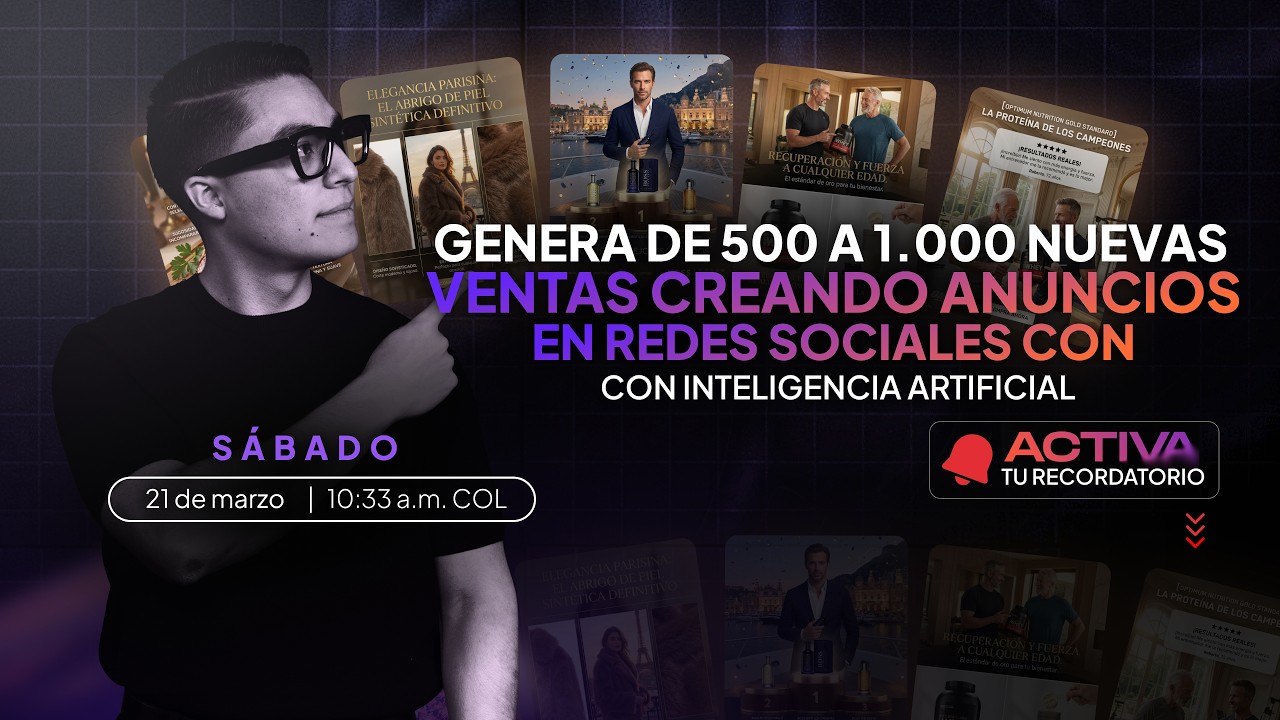 💰Genera de 500 a 1000 nuevas ventas automatizando Anuncios creados con Inteligencia Artificial