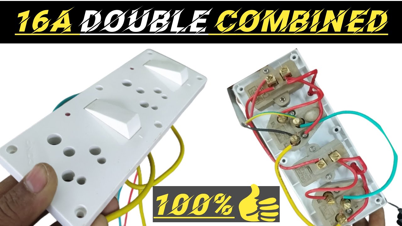 16A double combined board || power board wiring connection || #starelectricals