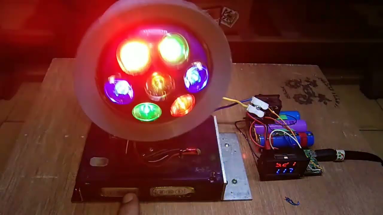 cara mudah BUAT LAMPU SOROT PANGGUNG MINIATUR dari pipa pvc