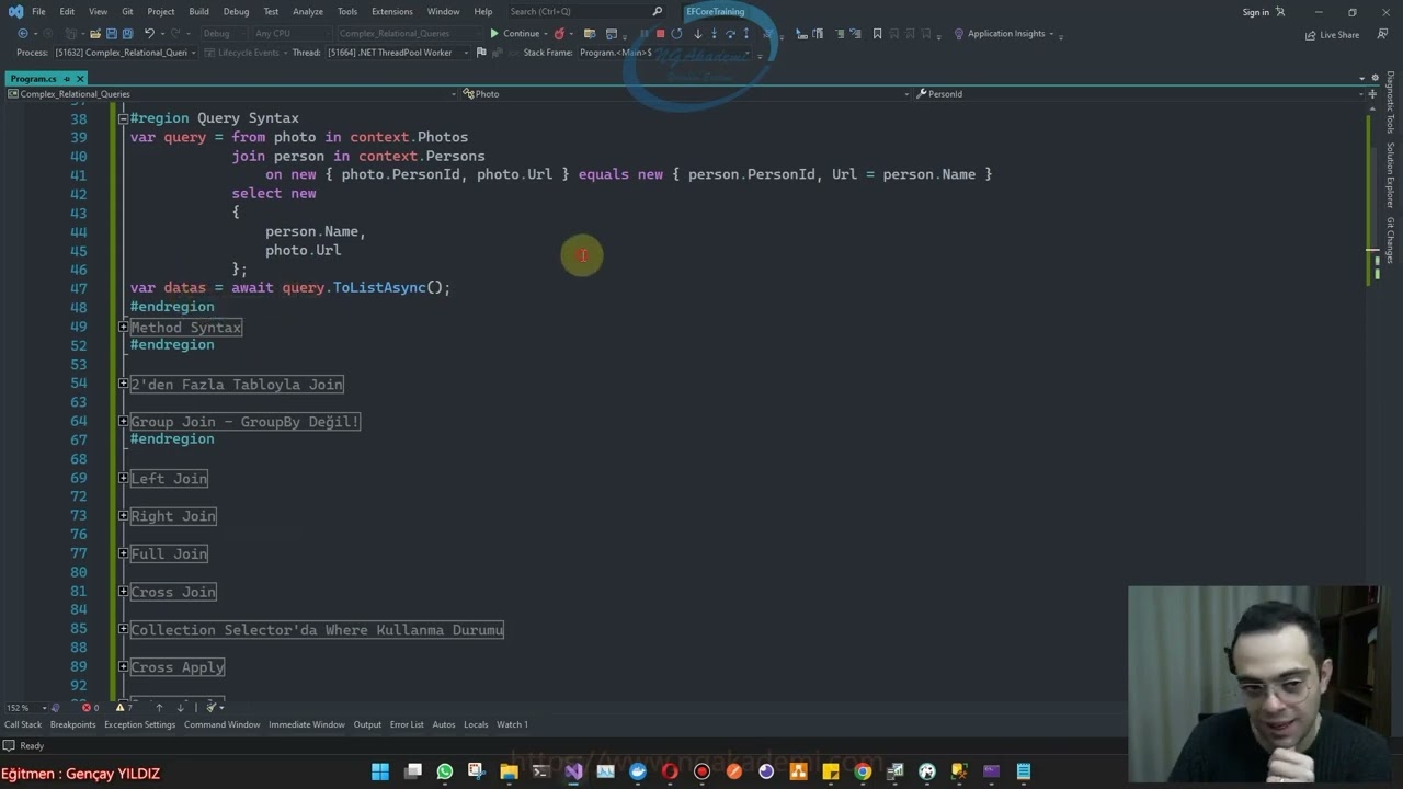 Entity Framework Core #45 - Complex Query Operators | Inner, Left, Right, Full, Cross Joins