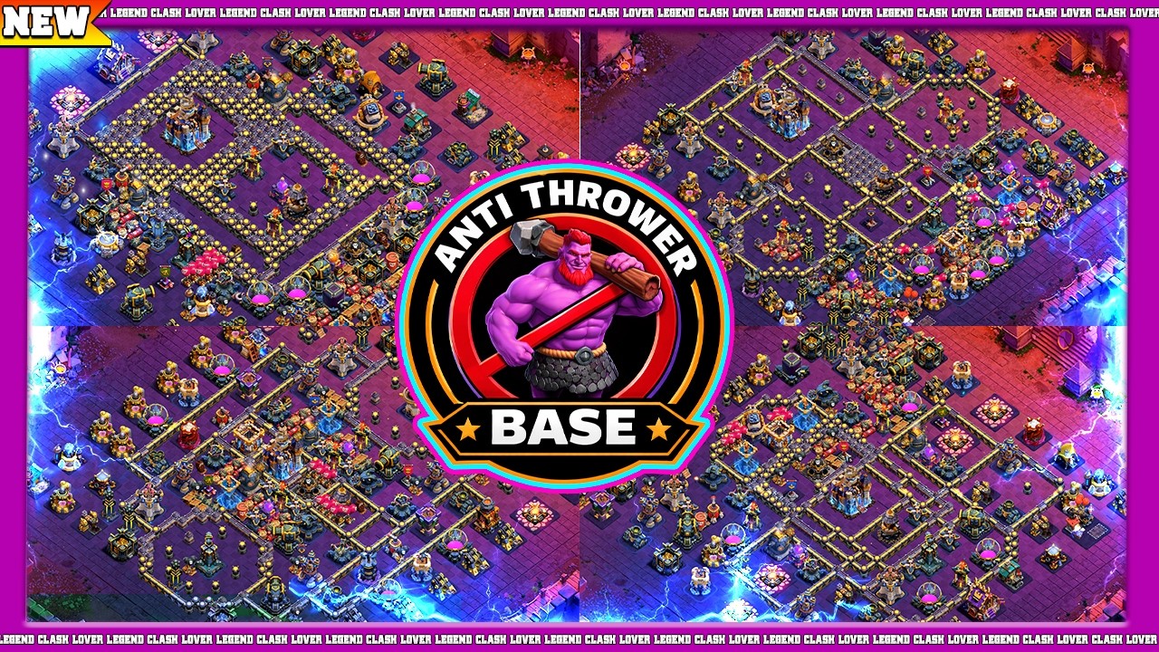 TH18 Anti Thrower Legend League Bases | STOP 3-Stars! Best War & CWL Layouts + Links