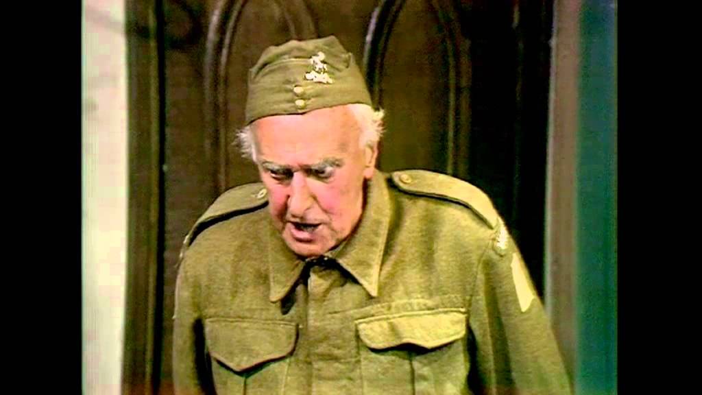 Fraser from Dad's Army - ahead of his time?