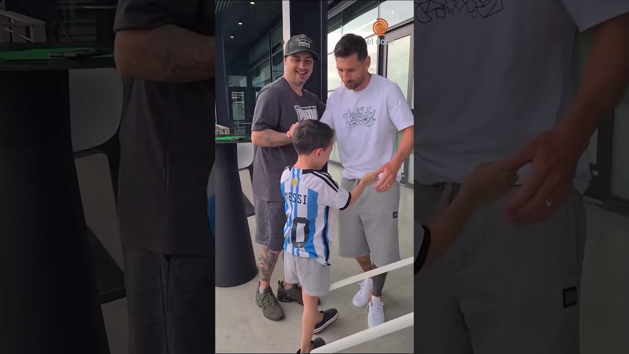 Con los ojos llenos de l&aacute;grimas: la tiern&iacute;sima reacci&oacute;n de un ni&ntilde;o al conocer a Messi 🥹❤️