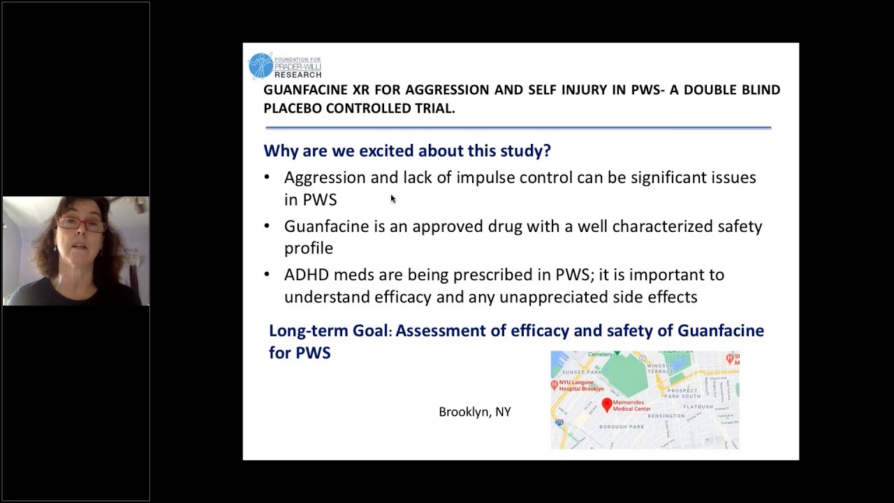 FPWR Funded Project: Guanfacine XR for Aggression and Self Injury in PWS