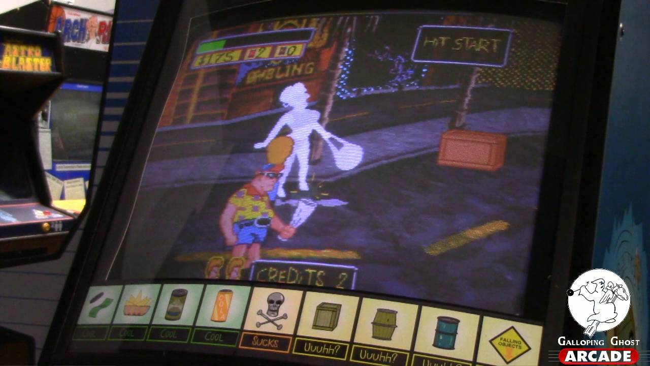 Beavis and Butthead Arcade Gameplay - Galloping Ghost Arcade
