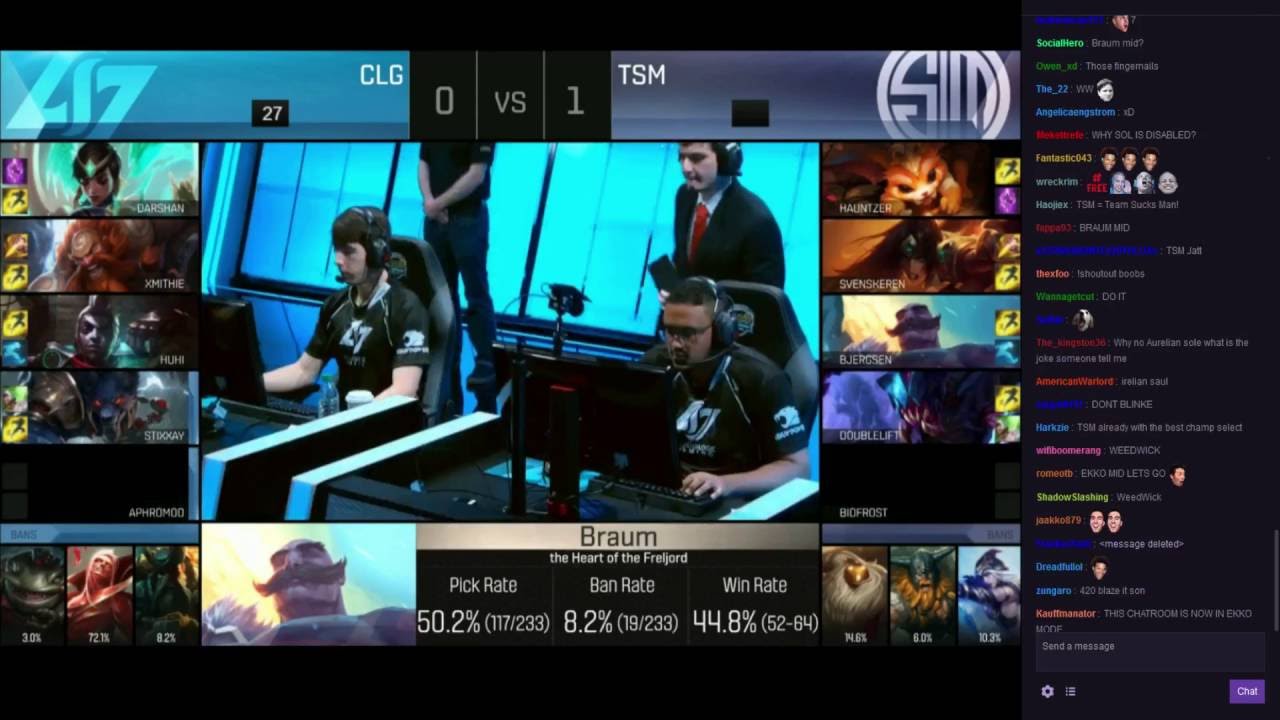 League of Legends: 2016 NA LCS Summer Split - TSM vs CLG GAME 2