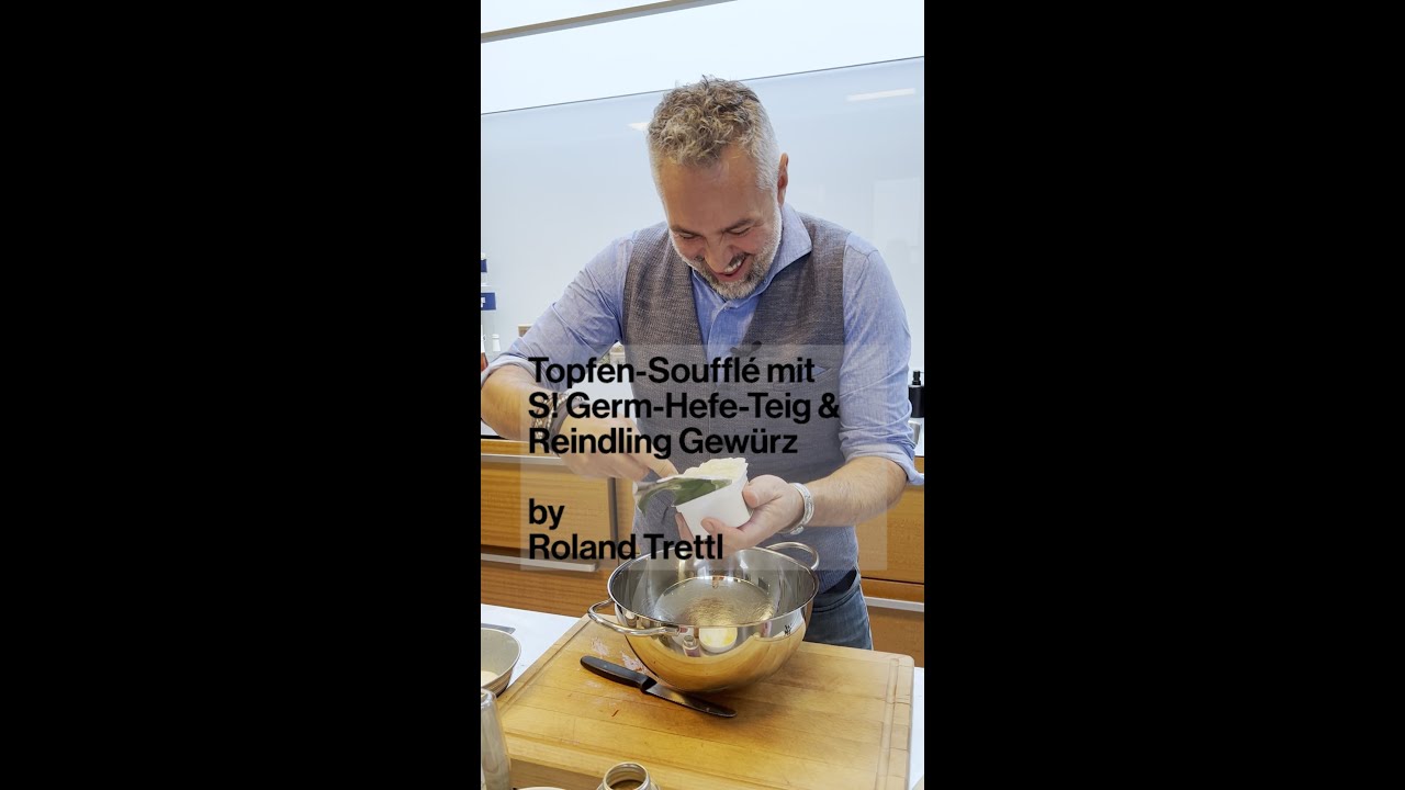 #teamtrettlkocht Topfen Soufflé mit Rharbarber und Erdbeeren