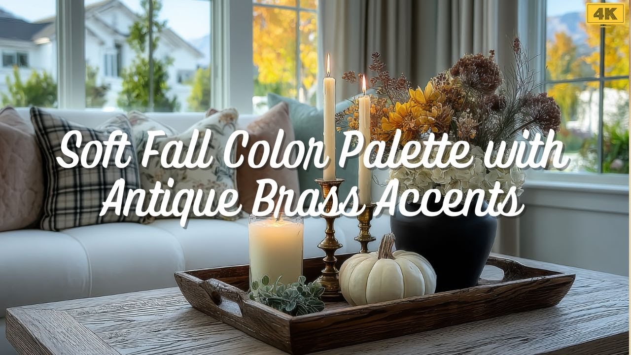 Soft Fall Color Palette with Antique Brass Accents