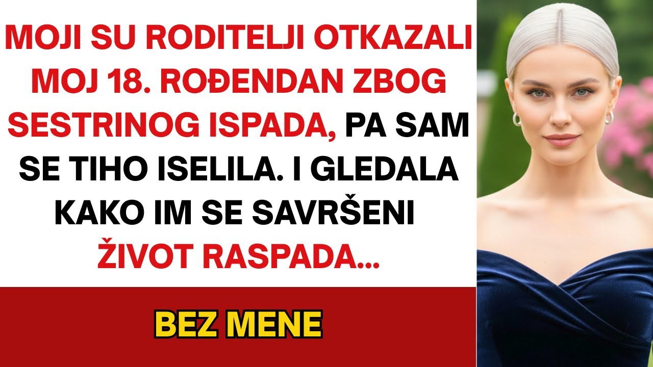 Roditelji su otkazali moj 18.rođendan zbog sestrinog ispada bijesa—pa sam se tiho iselio i gledao...