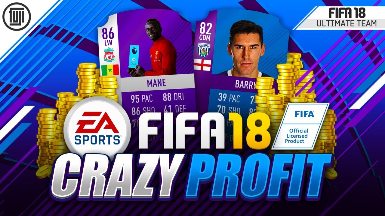 HOW TO MAKE CRAZY PROFIT! 100K+ COINS! SBC POTM MANE + SBC BARRY! - FIFA 18 Ultimate Team