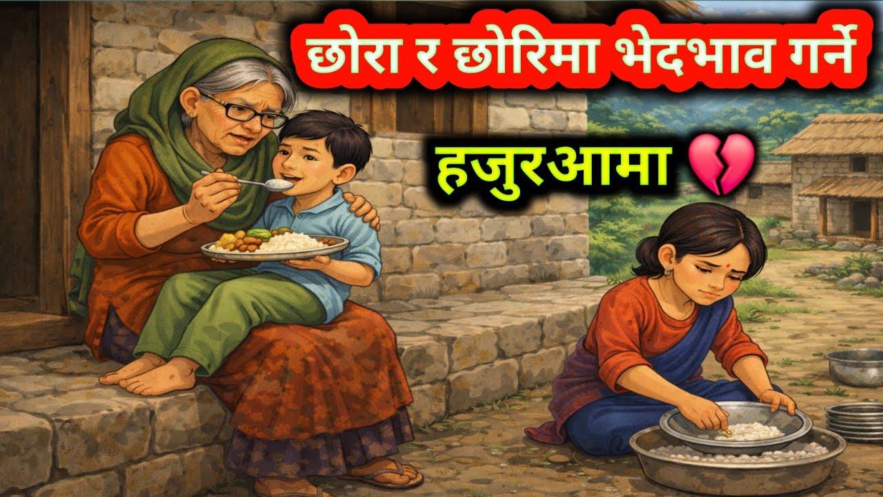 💔 छोरा र छोरीमा भेदभाव गर्ने हजुरआमा || बुढी हजुरआमाको कथा || Nepali Moral Story || Nepali Lok Katha