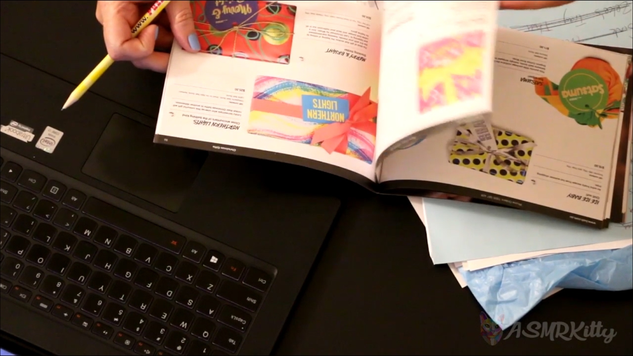 ASMR Sorting Paperwork | Shuffling paper, tearing, writing, keyboard typing (silent, no talking)
