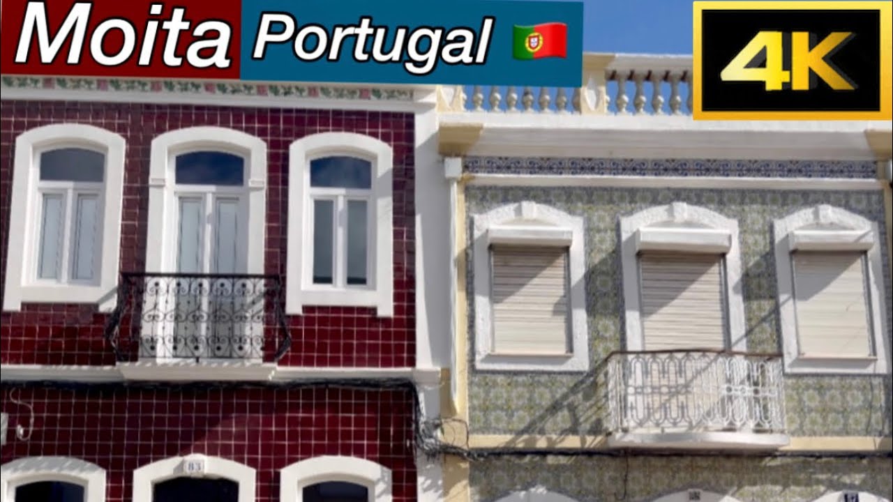MOITA - Portugal 🇵🇹 Vintage Colorful Houses 🏘️🎨 Walk Tour 4k October 2022