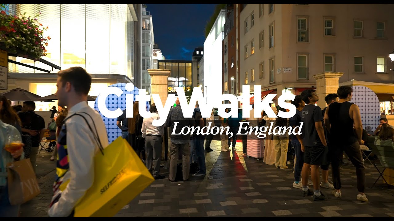 London Night Walk Piccadilly Circus & Theatre District | 4K Walking Tour