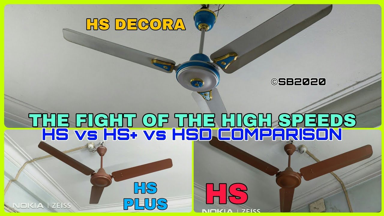 CROMPTON HIGH SPEED против HS DECORA против HS PLUS СРАВНЕНИЕ БОКОВО СТОРОНУ PT-01